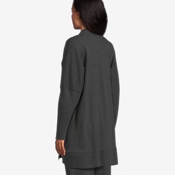 Pact Airplane Organic Cotton Long-Line Cardigan Grey Women’s XS NWT - Picture 3 of 9